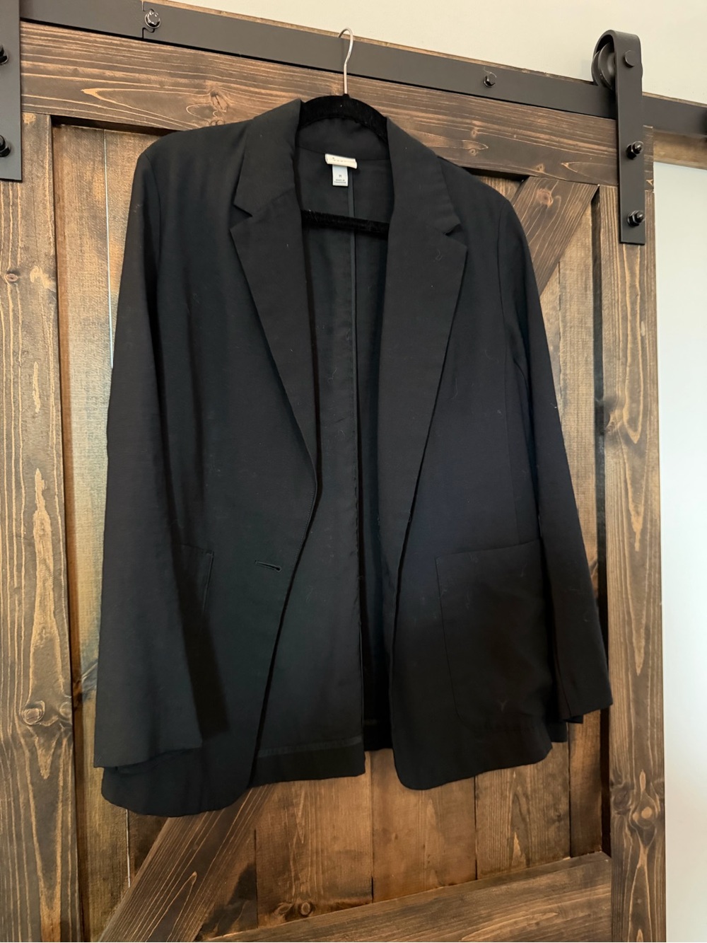 a new day Black Open-Front Blazer